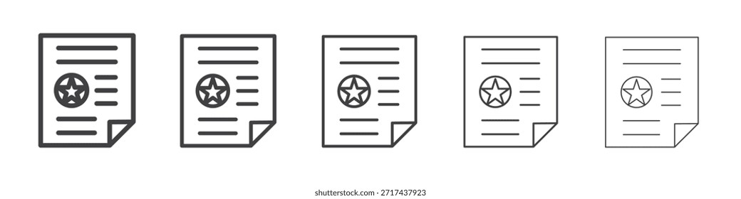Lizenzsymbol in linearen Strichen Konzept