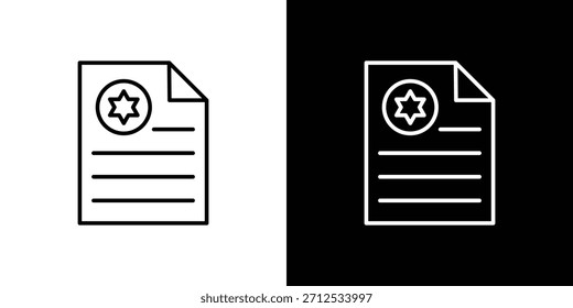 Lizenzsymbol. Einfaches flaches Symbol. Piktogramm-Illustration mit perfektem schwarzem Umriss