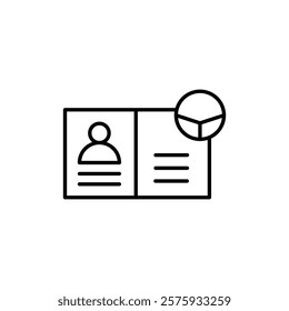 License icon simple vector symbol