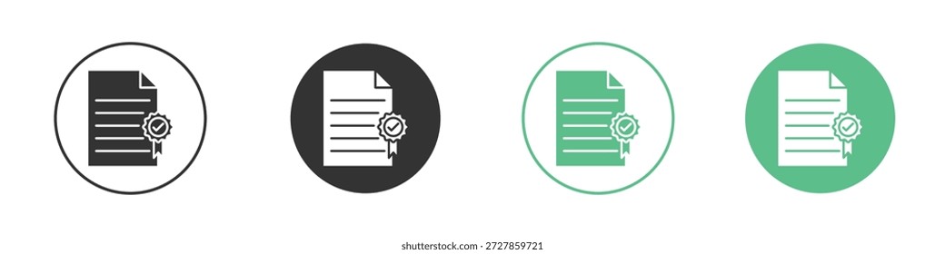 Icono de Licencia en estilo sólido se puede utilizar para el Web, móvil, UI
