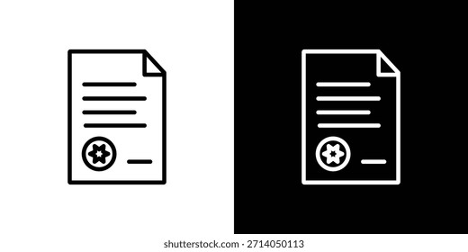 Icono de Licencia Vector, símbolo, ilustraciones de logotipo