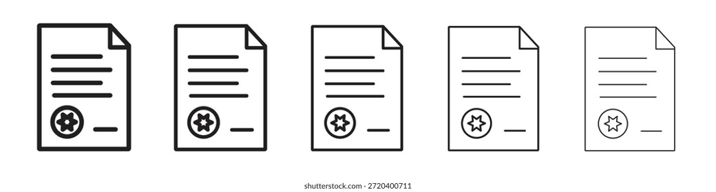 Icono de Licencia Vector, símbolo, ilustraciones de logotipo