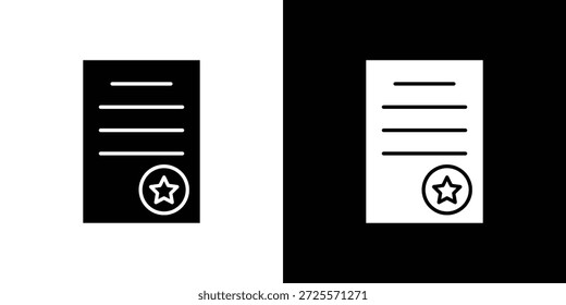 Icono de Licencia Vector, símbolo, ilustraciones de logotipo