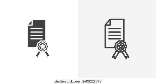 License icons design. vector icons for ui designs