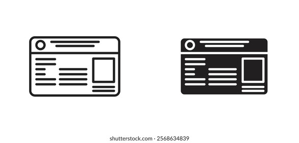 License icons in outline and fill. vector illustration for ui.