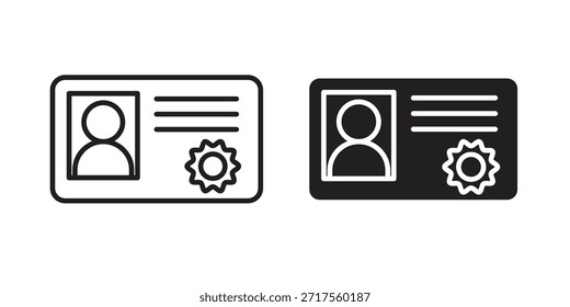 Lizenzsymbole. Pixel perfekt. Vektorkontursymbol. Flaches Logo-Konzept.