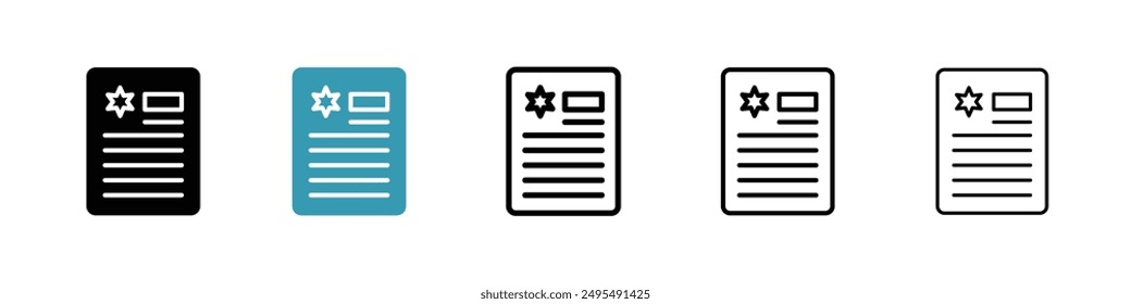 License line icon vector set.