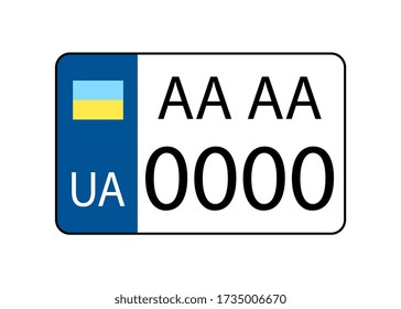 Placa de número de licencia. 