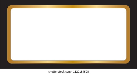 License Plate with copy space for add text message, Vector illustration