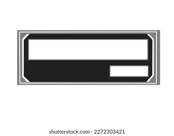 License Plate with copy space for add text message