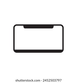 License plate frame silhouette icon. Clipart image isolated on white background