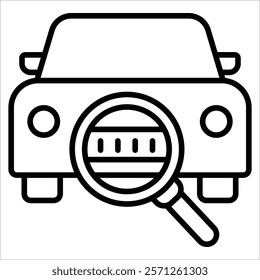 License Plate Icon Element For Design