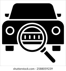 License Plate Icon Element For Design