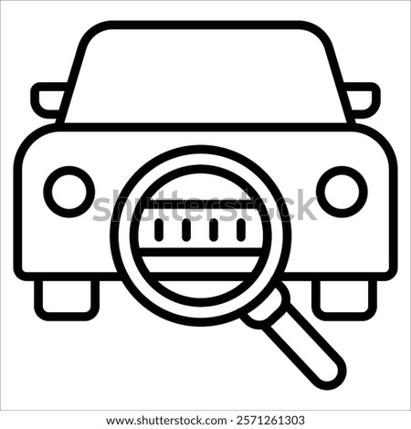 License Plate Icon Element For Design