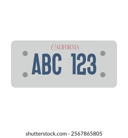 license plate icon  vector design