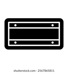 license plate icon  vector design