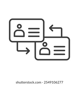 License renewal, icon in line design. License, renewal, document, update, official, card, procedure on white background vector. License renewal editable stroke icon