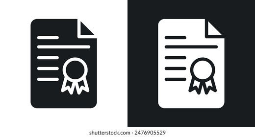 License thin vector icon collection.