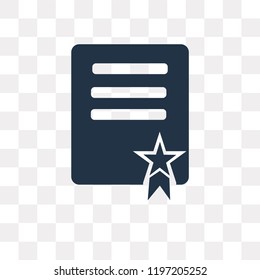 License vector icon isolated on transparent background, License transparency concept can be used web and mobile