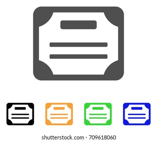 License vector icon. Style is a flat graphic symbol in gray, black, yellow, blue, green color versions. Designed for web and mobile apps.