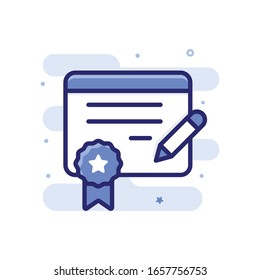 License Vector illustrator with color full background. 