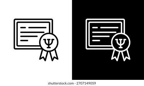 Diseño de conjunto de iconos blancos de Licencia