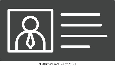 Imagen vectorial de icono de licencia para trabajar. Adecuado para aplicaciones web móviles y medios de impresión.