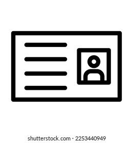Diseño De Icono De Línea De Vector De Licencia Para Trabajo