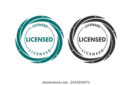 Licensed design logo template illustration