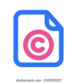 Licensed Files Icon Two Tone Color