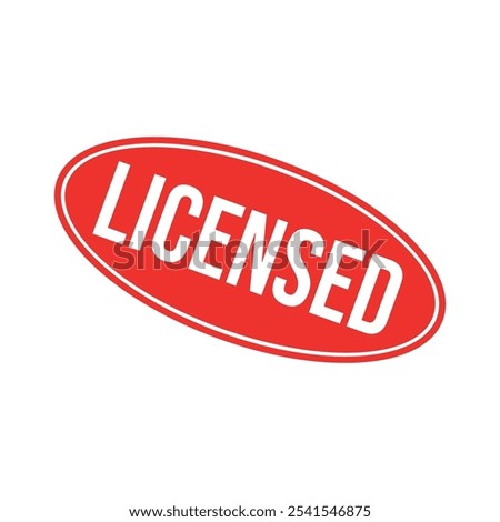 Licensed Letter Rubber Stamp Template