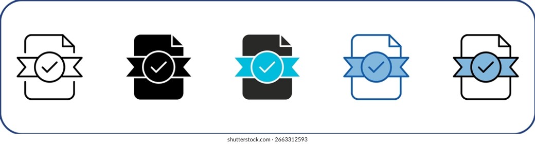 Licensing Icon Pack Multistyle Illustration