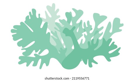 lichen bush semicircular shape logo icon