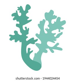 Lichen logo in two colors, deer moss logo on white background