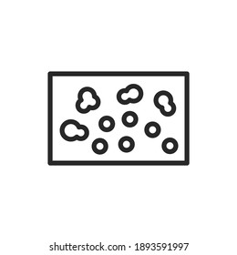 Lichen planus disease color line icon.  Isolated vector element. Outline pictogram for web page, mobile app, promo