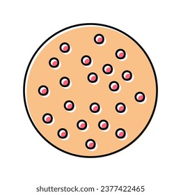 lichen planus skin disease color icon vector. lichen planus skin disease sign. isolated symbol illustration