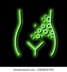 lichen shingles disease neon light sign vector. lichen shingles disease illustration