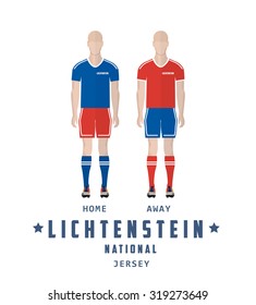 Lichtenstein national soccer jersey