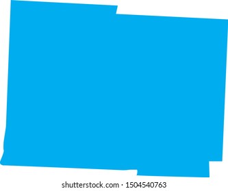 licking county map in ohio state