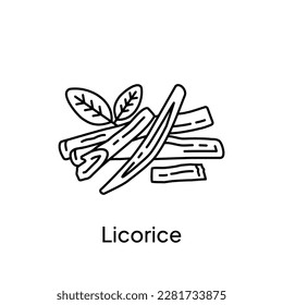 Licorice Root Natural Ingredient Illustration Design