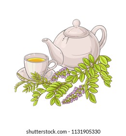 licorice tea illustration