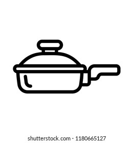 Lid Cookware Icon. Outline Illustration Of Lid Cookware Icon Vector For Web Design Isolated On White Background