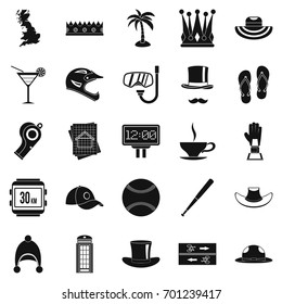 Lid icons set. Simple set of 25 lid vector icons for web isolated on white background