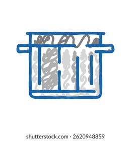 lid pot cooking doodle icon sketch vector. lid pot cooking sign. isolated symbol illustration