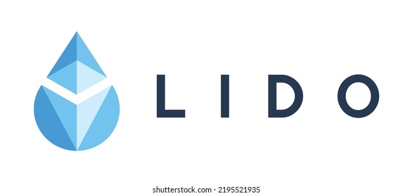 Lido DAO (LDO) crypto currency coin logo and symbol vector technology banner and background illustration svg