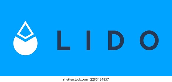 Lido DAO (LDO) crypto currency logo vector illustration banner svg