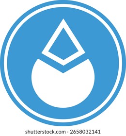 Lido dao-ldo criptomoeda ilustrações logotipo no fundo abstrato. Ilustrações em 3d.