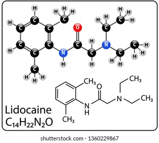 Lidocaine Molecule Structure