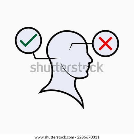 Lie Icon. Liar, Truth or False Symbol.