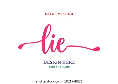 LIE lettering logo is simple, easy to understand and authoritative